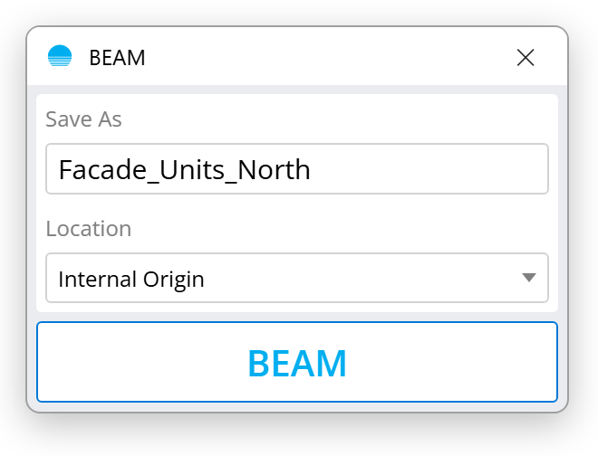 BEAM save dialog