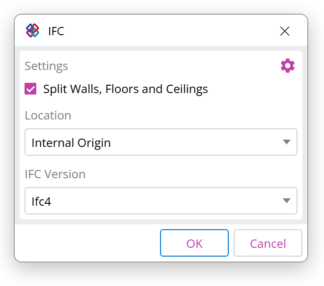 IFC export options