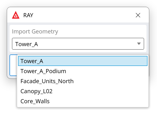 RAY import in Rhino